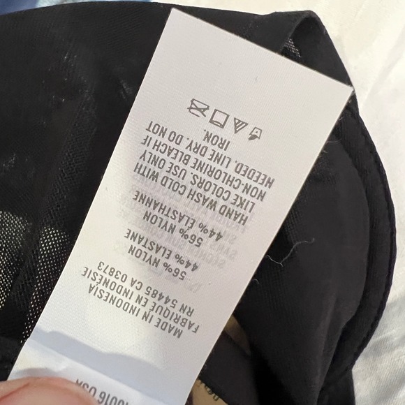 Aerie Balconette Bra Black Mesh Underwire Adjustable Straps 34D New - Picture 5 of 5